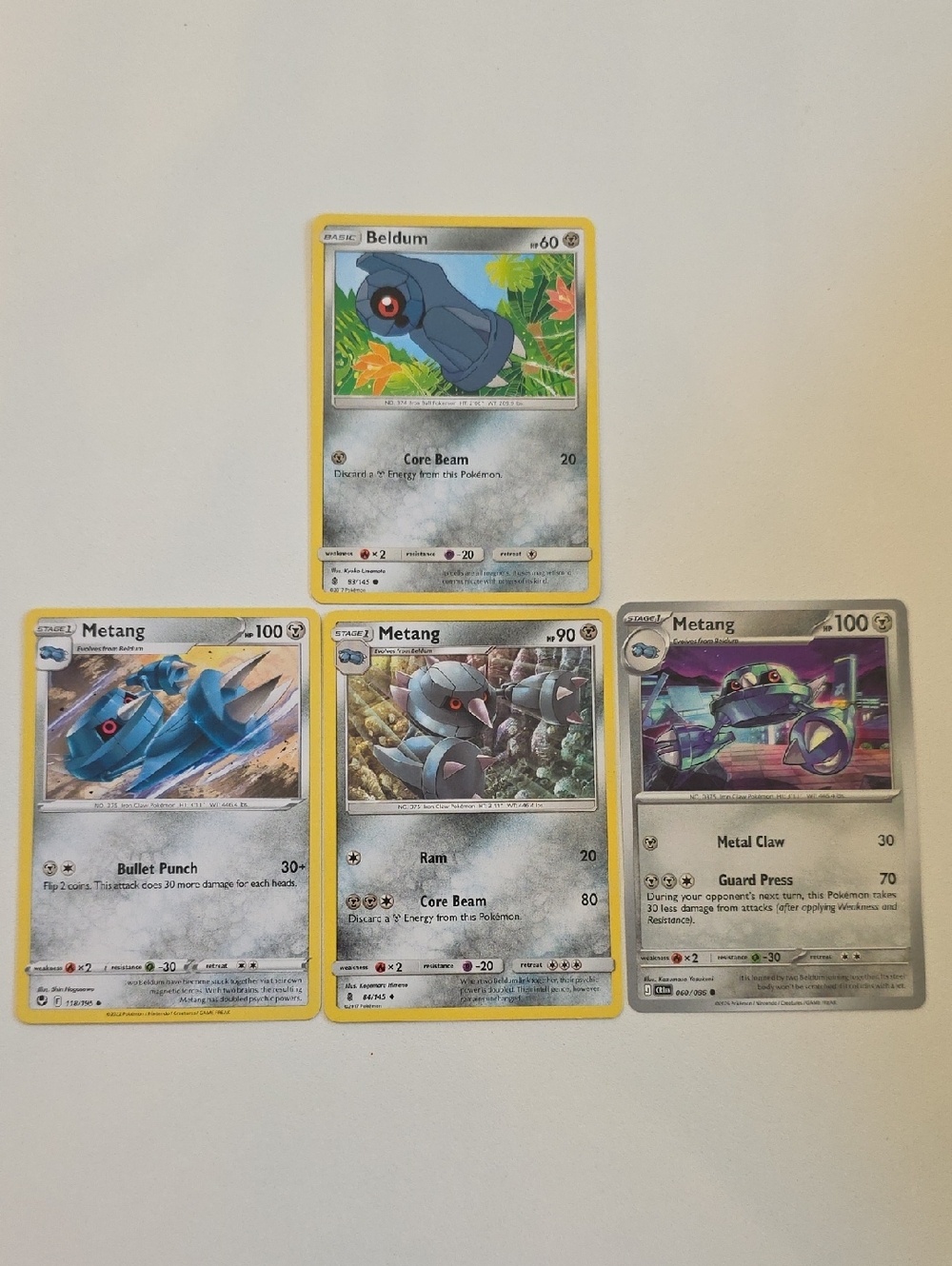 Pokemon Metang And Beldum Cards